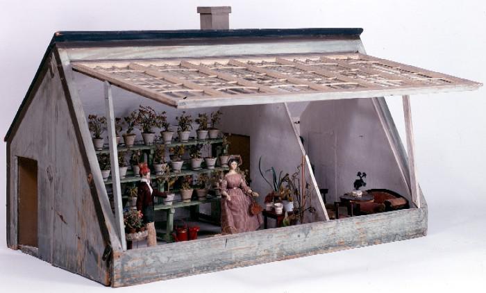 Modell eines Gewächshauses, um 1840 © HMF